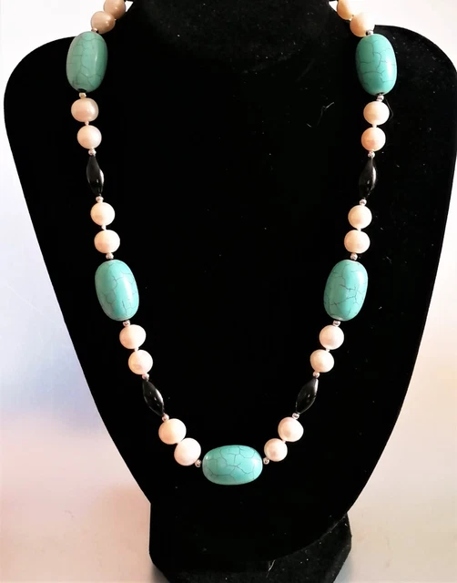 Collier Perles De Tahiti Et Perles D'eau Douce Multicolores - Argent 925 - Neuf Avec étiquettes