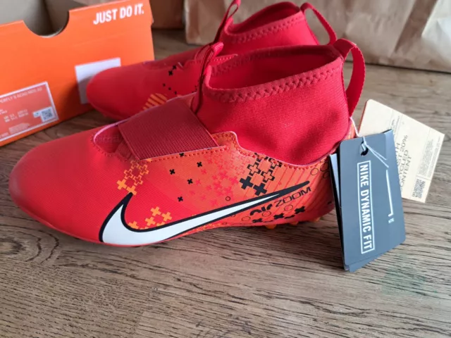 Nike Mercurial Superfly 9 Academy FG Football Boots Juniors Size UK 3.5 CR7