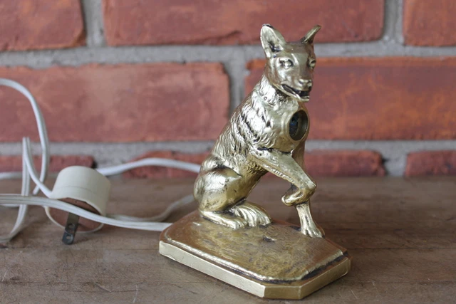 VINTAGE METAL GERMAN Shepherd Dog Cigarette Lighter ? Light ? $26.40