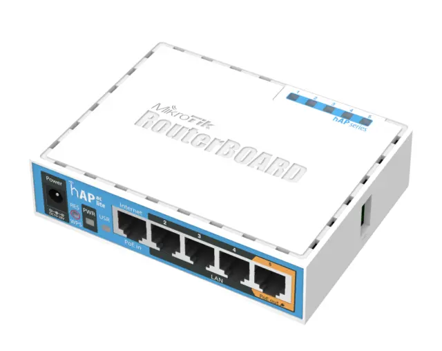 Mikrotik Hap Ac Lite Rb952Ui-5Ac2Nd Router Wireless 5 Porte Lan Supporto Poe