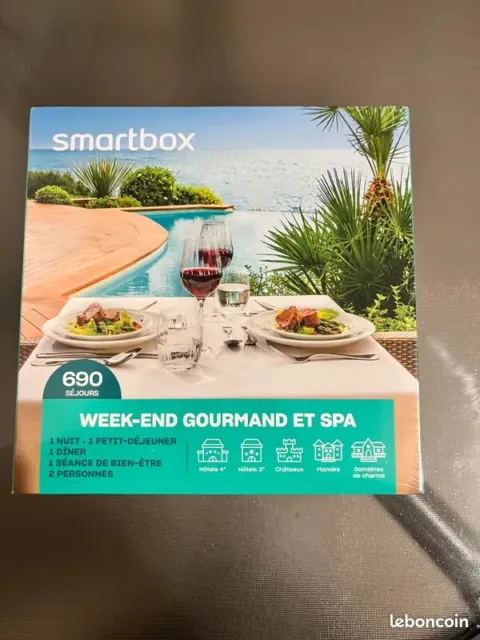 Coffret smartbox Week-end gourmand et spa