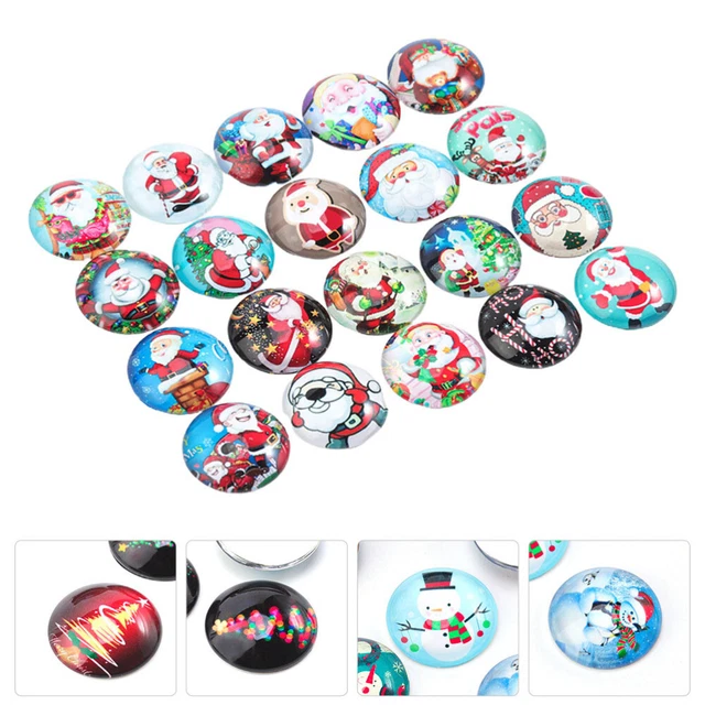 weihnachten edelstein charme cabochons flatback dome glas dome cabochons
