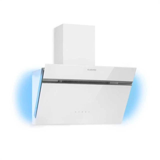 COOKER HOOD 60CM Angled Extractor Fan Chimney Hood Kitchen Stainless ...