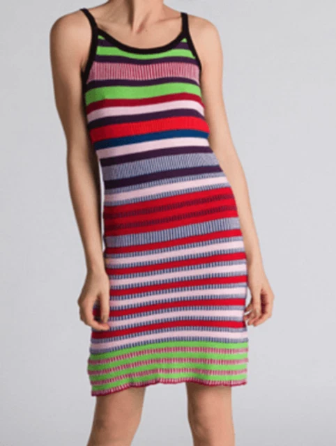 Robe Desigual Neuve Avec étiquette - Taille S, Violette, Coton/viscose, Style évasé Genou
