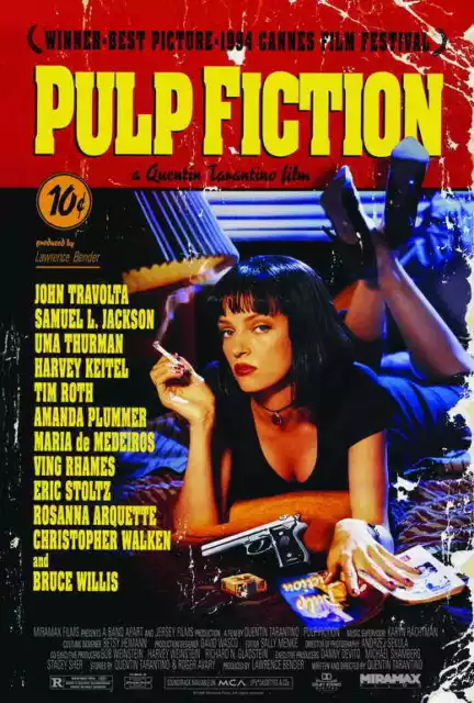 "PULP FICTION" Movie Poster [Licensed-NEW-USA] 27x40" Theater Size (1994)