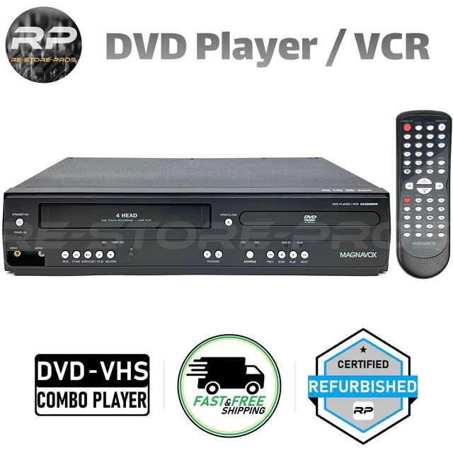 MAGNAVOX DV220MW9 DVD VCR Combo Player VHS HiFi Stereo w/ Manual and