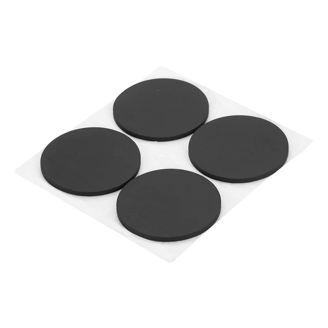 16PCS 2& (50MMX2MM) Round Rubber Solid Discs Washers Self Adhesive ...