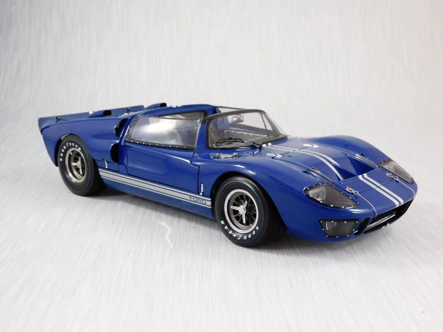 1/18 Exoto 1966 Ford GT40 MKII X-1 Roadster Blue and Silver