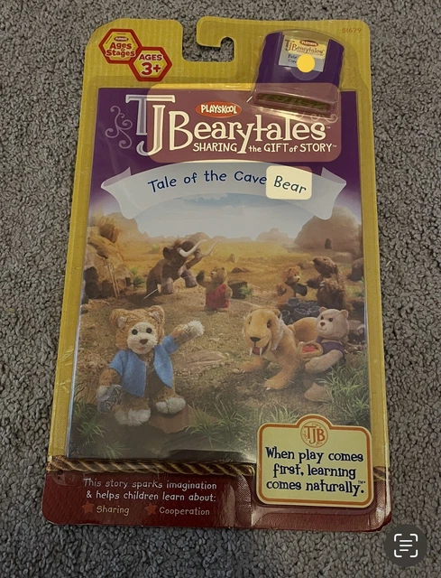 TJ Bearytales Playskool Book and Cartridge New Take Of The Cave Bear