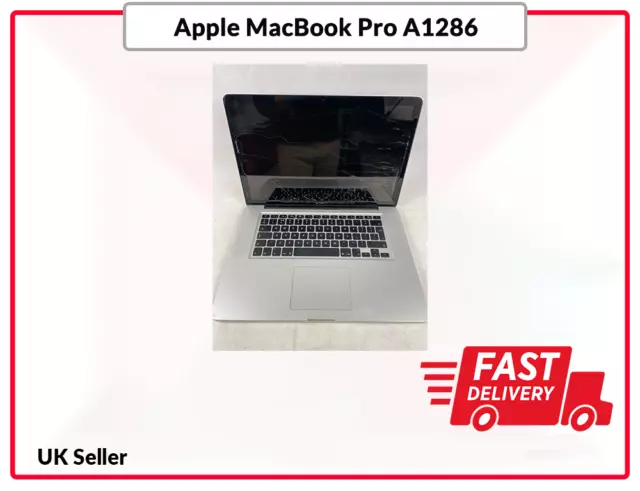 Cheap Apple Macbook Pro A1286 for Spares Intel i7 8GB Ram 15.4" Screen Broken