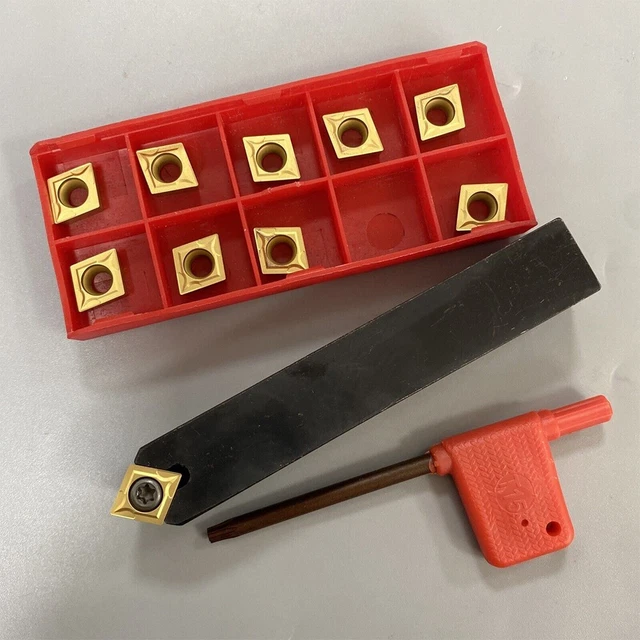 5/8-Lathe Turning Tool Holder 16mm SCMCN1616H09-80 + 10PC Carbide Insert-Set