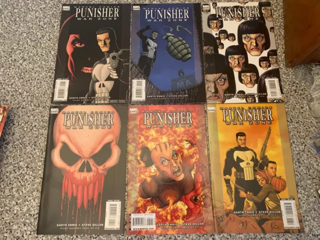 Marvel - Punisher War Zone (2008) #1-6 - Full Run, Complete! - Ennis, Dillon