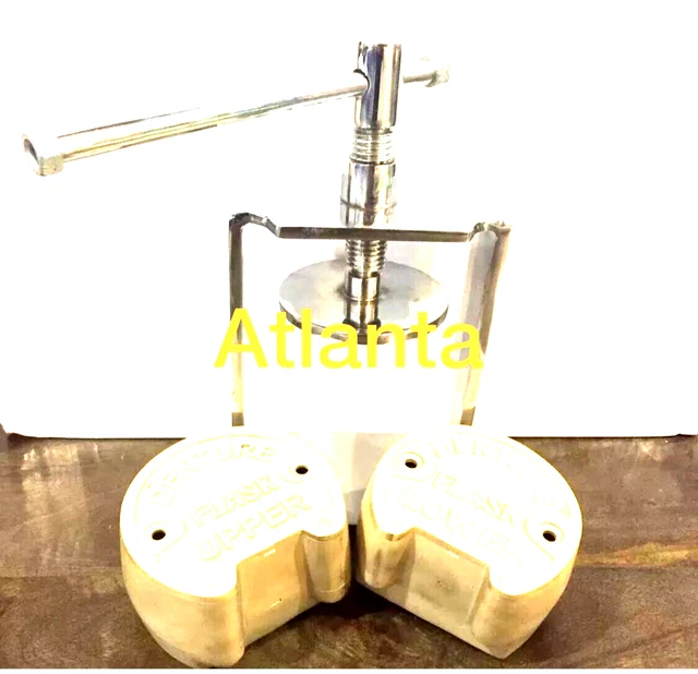 Dental Laboratory Lab Spring Press Compress With Two Flask Bronze 3 Pieces