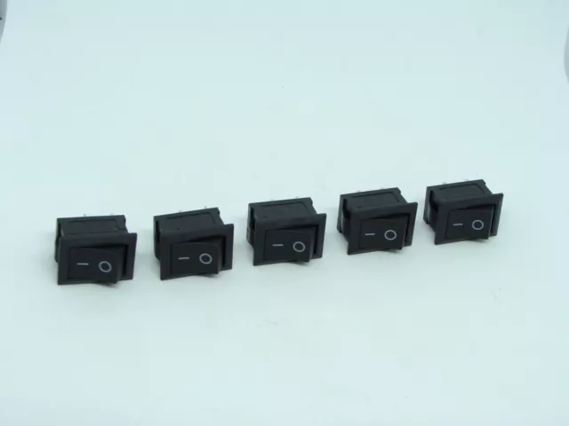5 Pcs Pack Lot KCD 101 6A 250V AC 10A 125V 2 Pins 2 Position Power Button Switch