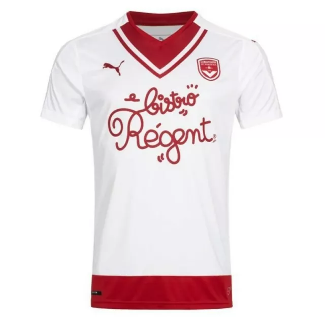 MAILLOT FOOT PUMA Bordeaux Blanc Taille S Neuf et Authentique EUR