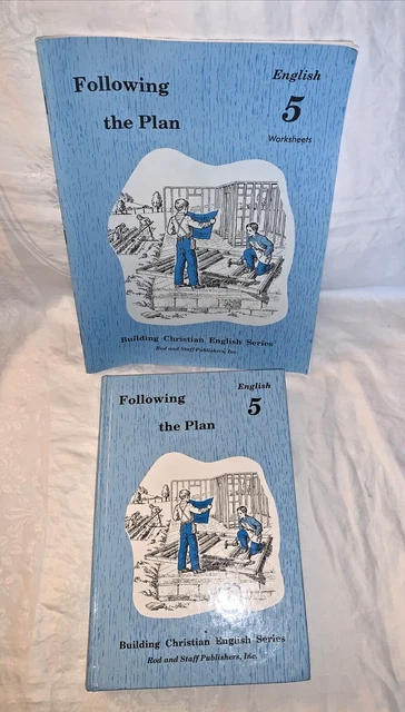 Following the Plan Rod and Staff English 5 student book and worksheet book