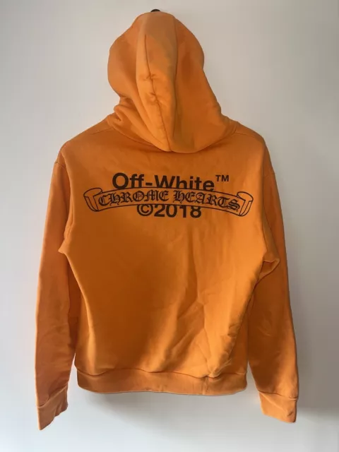 Off white x online chrome hearts hoodie