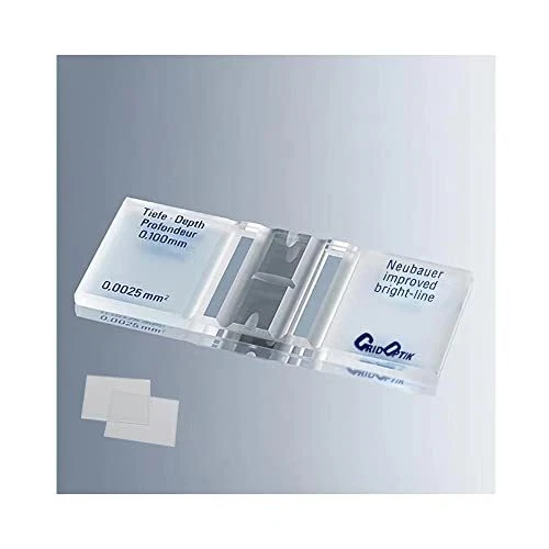 Cell Counting ChamberImproved Neubauer Hemocytometer with Bright Line and 2 ....