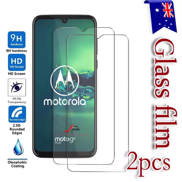 2X For Motorola Moto G8 Plus & G8 Power Lite Tempered Glass LCD Screen Protector
