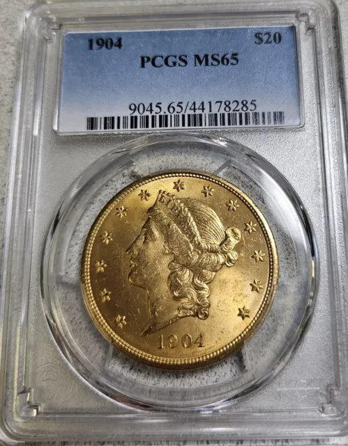 1904 PCGS MS65 $20 Liberty Gold Double Eagle