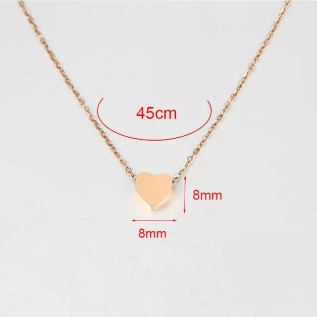 BEAUTIFUL ROSE GOLD Pendant18K Plated Heart Necklace $12.99 - PicClick