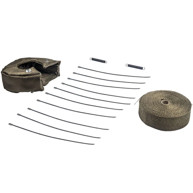 Couverture bouclier thermique T4 GT42 Turbo + mise à niveau bande d'échappemen