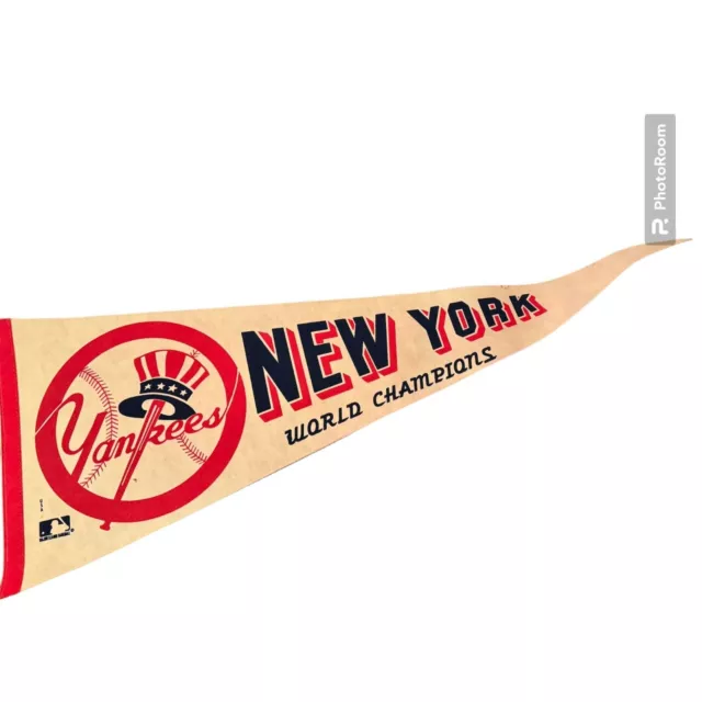 Vintage New York Yankees Full Size world Champions Pennant- 1970