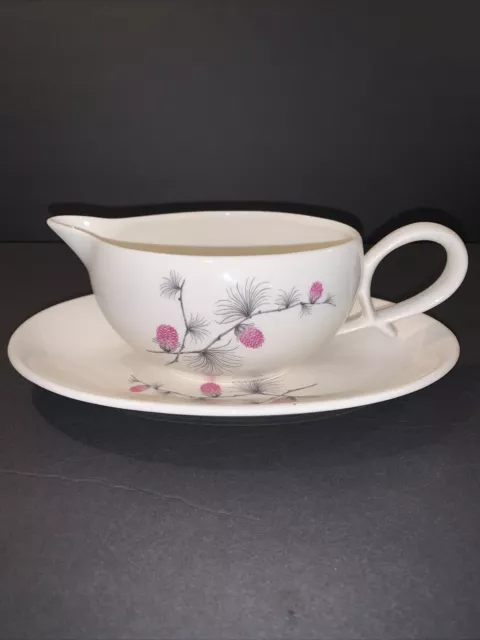 Canonsburg Wild Clover Gravy Boat With Underplate