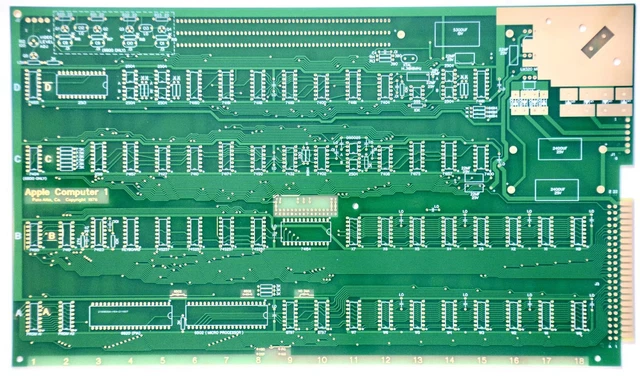 VERGOLDET Mainboard Apple 1 PCB Reproduktion inkl. Manuale