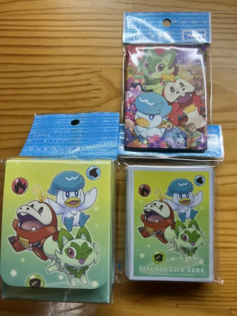 Pokemon TCG Card Box,Sleeves & envelops Set of 3 Pokemon Center New