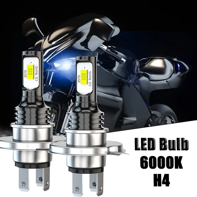 Dc 12V-24V for YZF R1 01-03 R6 99-02 H4 9003 HB2 Ampoule LED Hi/Lo Beam Durable