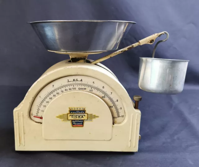 Original schwedische Vintage Waage "Ticka Karlssons"