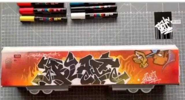 BLADE GRAFFITI on TRAIN WAGON MAKET Double Face SEEN/JONONE/QUIK/TAKI/ZENOY/COPE