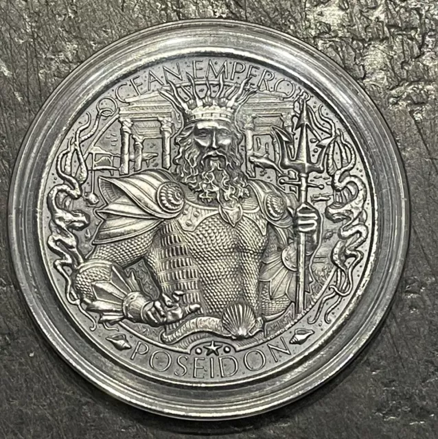 1 oz .999 Silver Round Mythical Cities Series ATLANTIS-Mason Mint-With Capsule