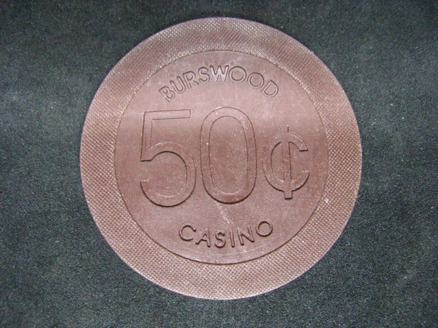 BURSWOOD CASINO CHIPS Perth, Western Australia 1980s 1990s