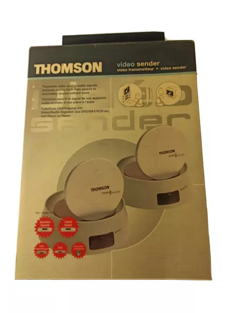 AV sender trasmettitore audio e video wireless senza fili Thomson 2.4GHz Retro