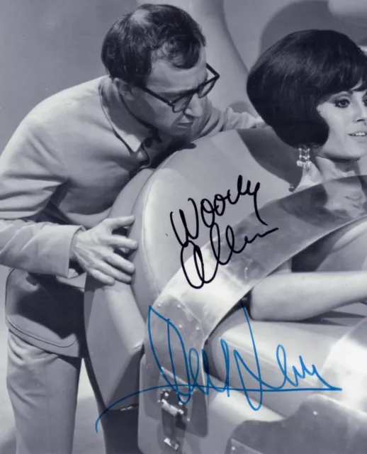 Woody Allen & Daliah Lavi Signed Photo From The 1967 Film Casino Royale