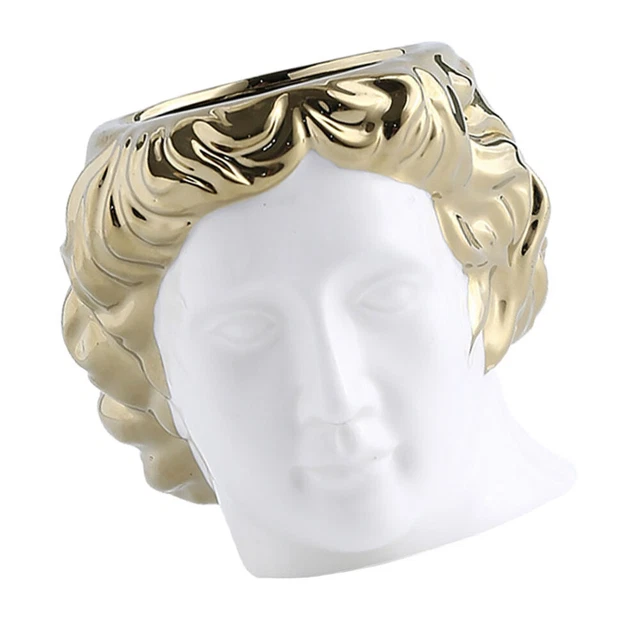 1Pc David tête Portrait maquillage pinceau seau Conteneurs de stockage de bureau