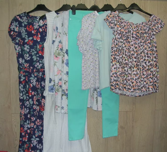 NEXT H&M ADIDAS etc Girls Summer Bundle Tops Dress Shorts Playsuit Age 14-15