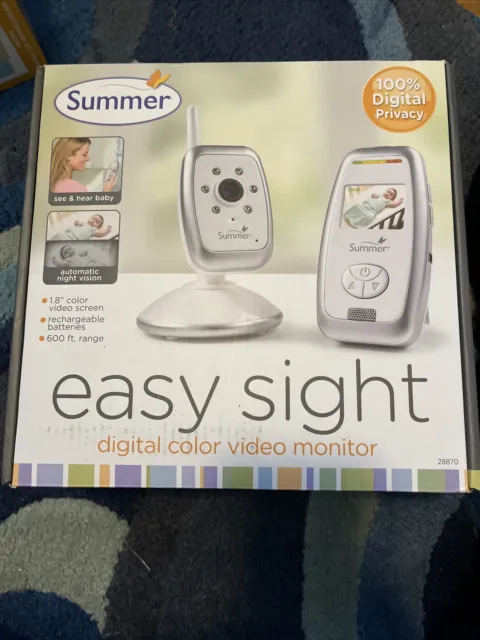 Summer Infant Baby Easy Sight Digital Color Video Monitor ~ #28870 In Box Sealed