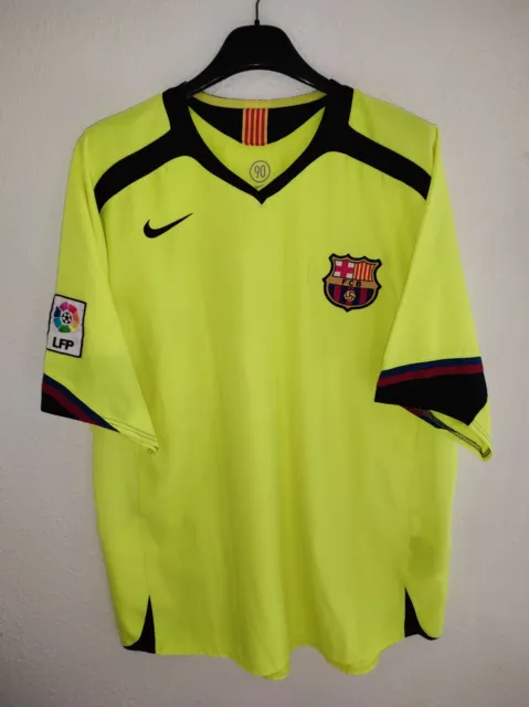 FC BARCELONA 2005-2006 away camiseta shirt trikot maillot maglia XL