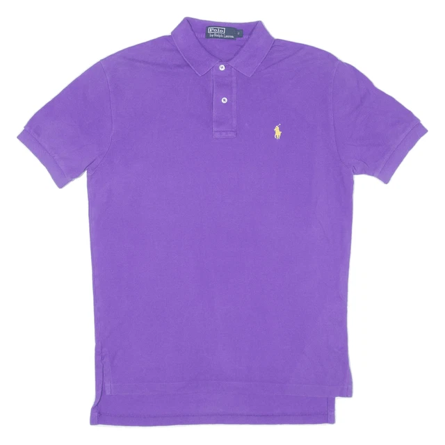 Polo Polo Ralph Lauren viola maniche corte uomo S