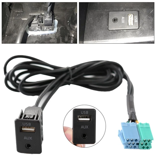Radio Extension AUX USB Port Adapter Cable Wiring Assy For Hyundai Elantra 11-13