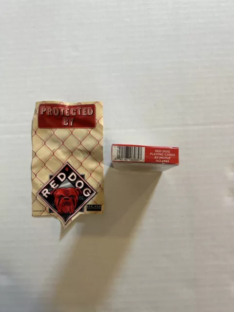 Vintage RED DOG Premium Beer Hoyle Playing Cards Bulldog Brewery Advertising 3