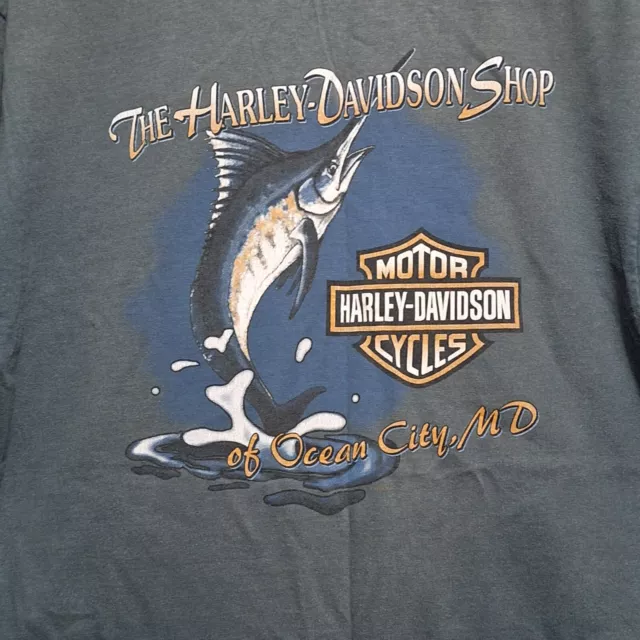 Harley Davidson The Harley Davidson Shop Of Ocean City, MD Size L T-shirt