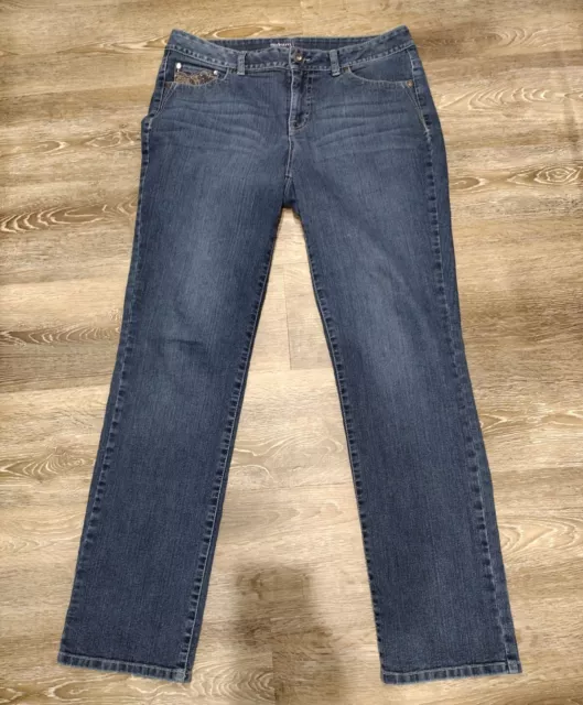 Style & Co Jeans Women's Size 10 Blue Slim Leg Tummy Control Mid Rise Pants