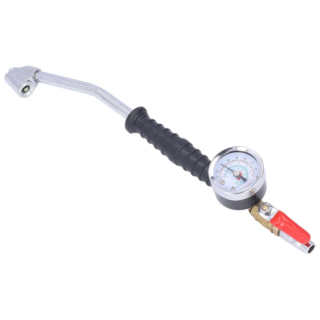 Tire Inflater With Gauge Accurate Tires Inflators Nozzle 0-220psi For Car For