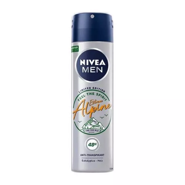 Lot de 3 déodorants NIVEA men Alpine homme ( 3 x 150ml)