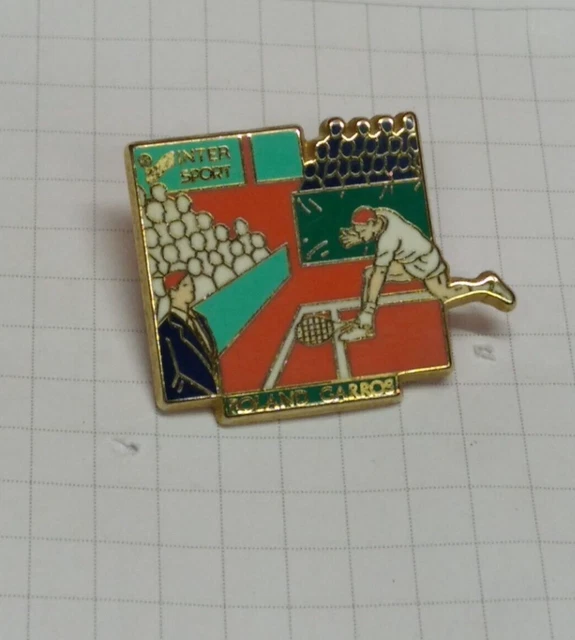 Roland Garros - Dunlop - Arthus Bertrand - Pin's Tennis - Prix & Rareté