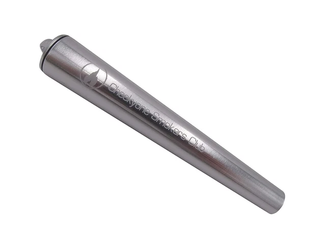 Cheeky One Smokers Club Metal King Size Joint Tube cig case (silver)